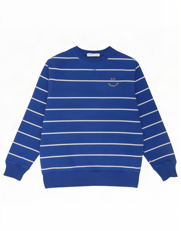 Pulover pentru femei Marks & Spencer UK 16, mare, cu dungi albastre, bumbac