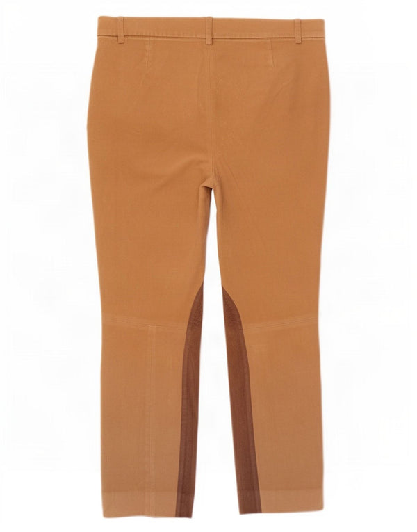 Pantaloni tăiați pentru călărie Gant pentru femei UK 18 XL W34 L27 maro color block