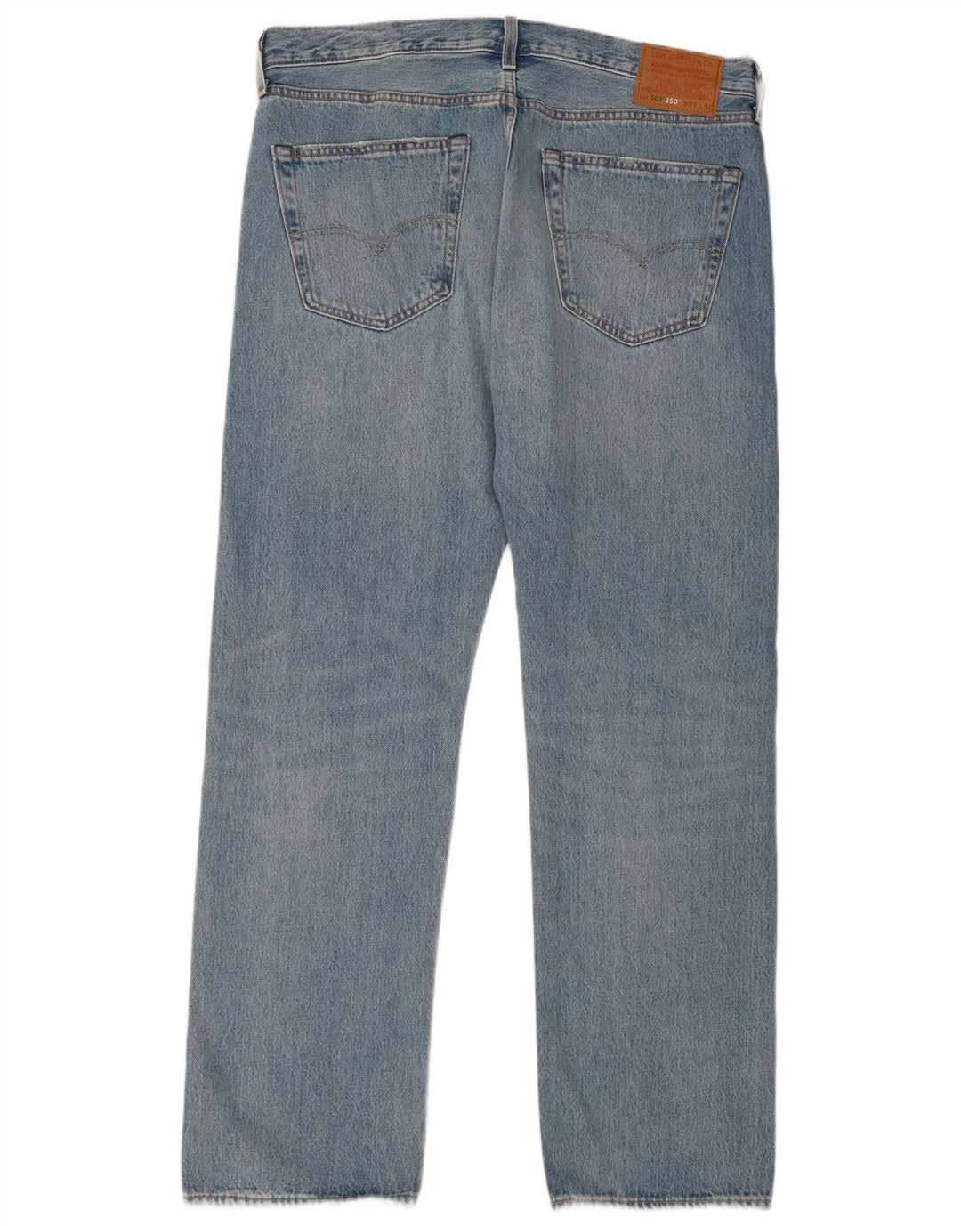 Levi's 501 Straight Jeans W36 L32 Blue Patchwork Bumbac