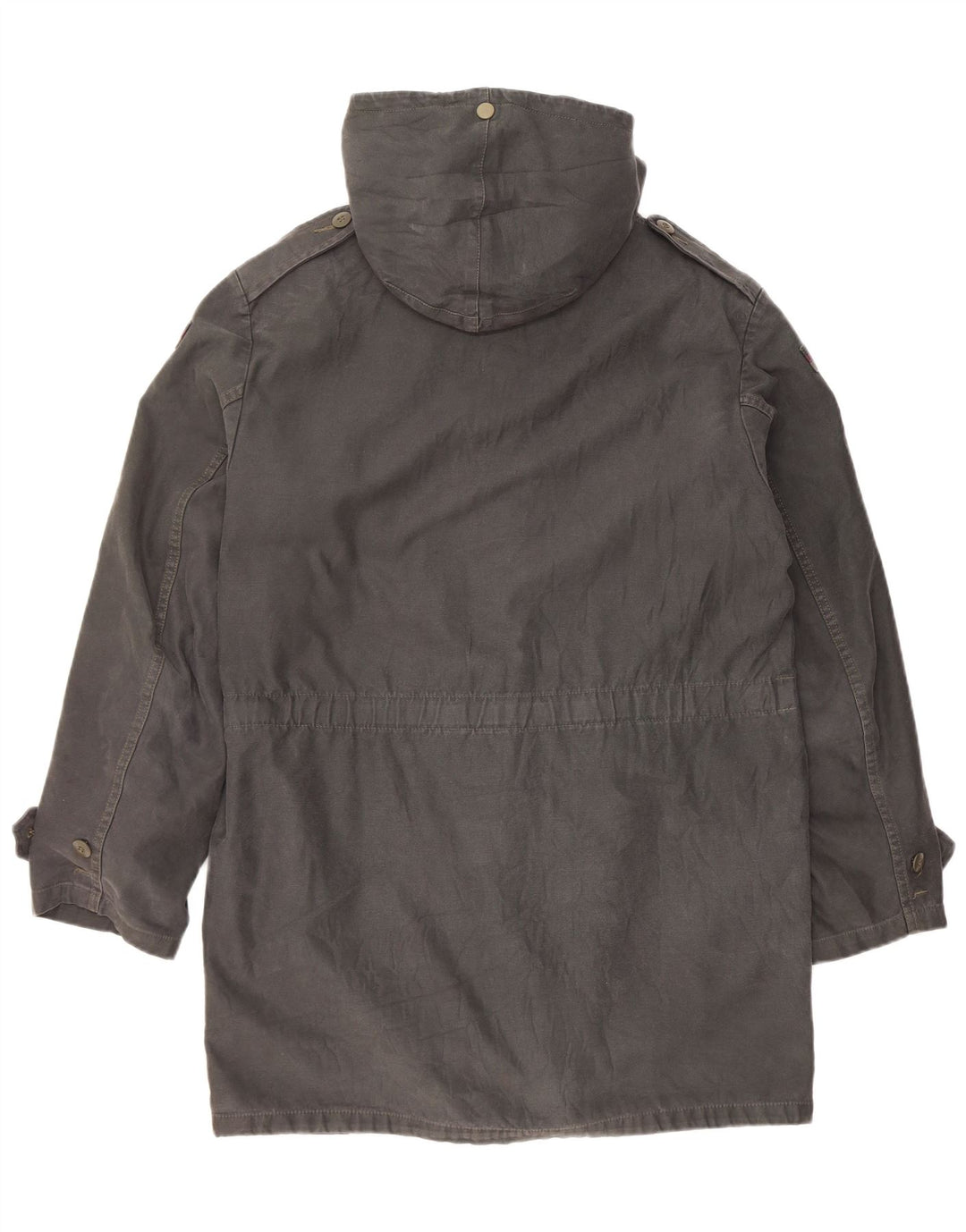 Jachetă parka cu glugă vintage pentru bărbați UK 38, gri mediu