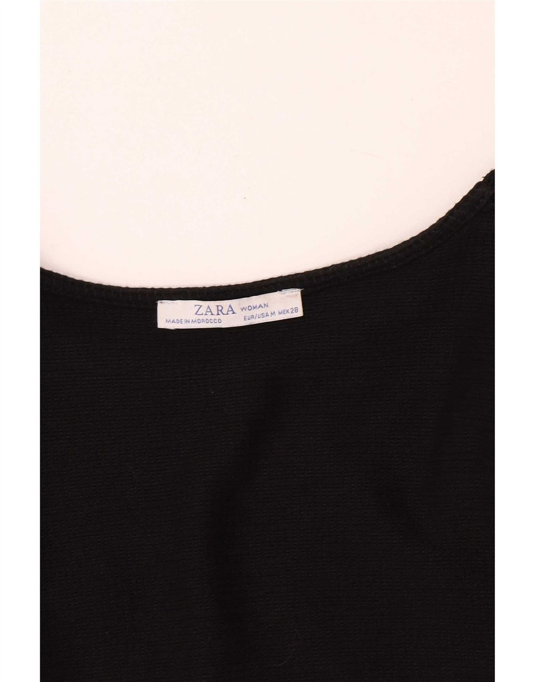 Rochie Maxi cu mânecă lungă pentru femei Zara UK 12 Medium Black Check