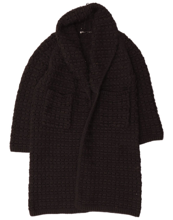 Pulover cardigan deschis supradimensionat pentru femei Zara UK 14 Medium Negru