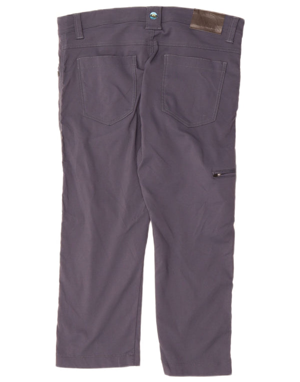 Pantaloni tăiați drept pentru bărbați Wrangler W34 L24, nailon bleumarin