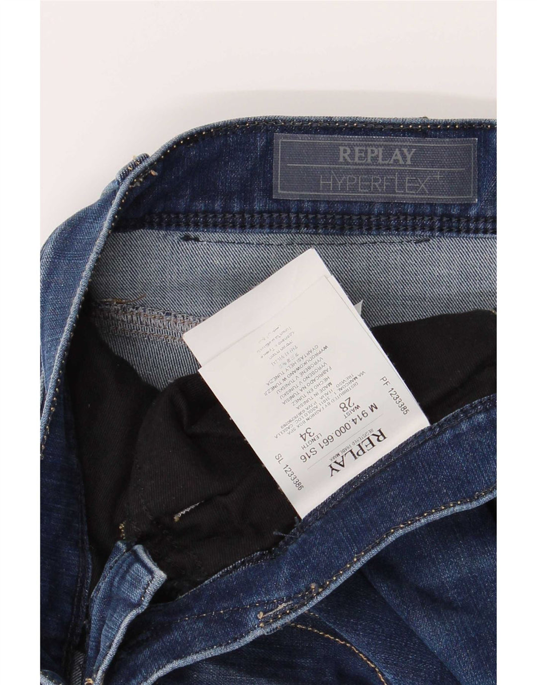 Replay blugi slim pentru bărbați W28 L30 bumbac albastru