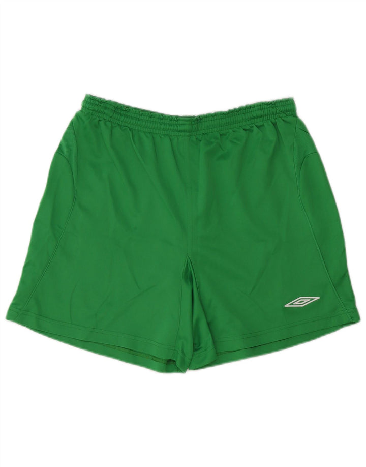 Pantaloni scurți sport Umbro pentru bărbați, mari, verde, poliester