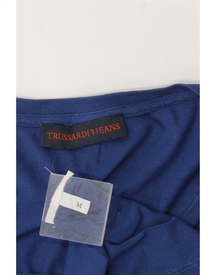 Trussardi Jeans Tricou cu grafic pentru femei Top UK 14 Medium Blue