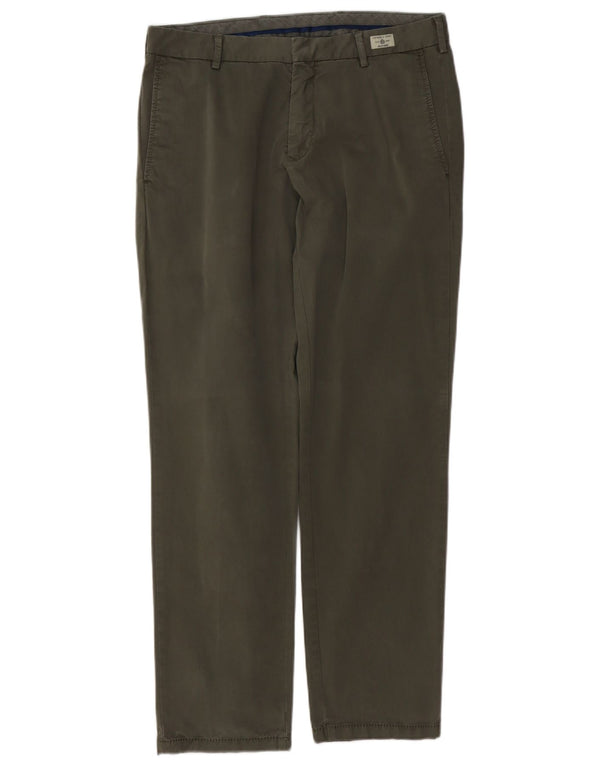 TOMMY HILFIGER Pantaloni chino drepți pentru bărbați L33 L32 Bumbac kaki
