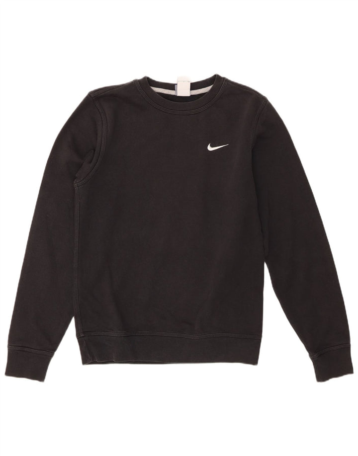 Pulover Nike pentru bărbați, bumbac mic, negru