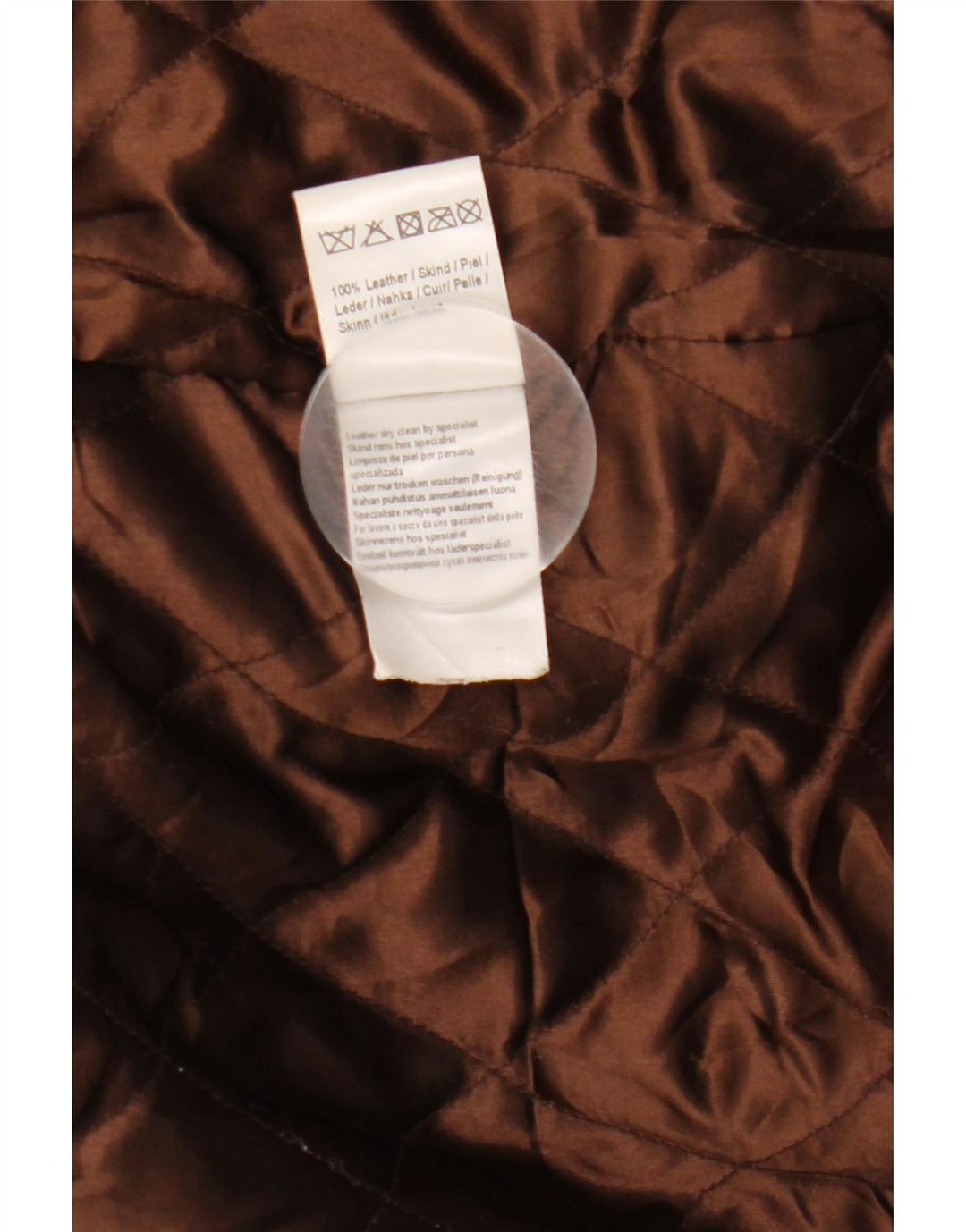 Jachetă de piele vintage pentru bărbați UK 40, mare, maro, din piele