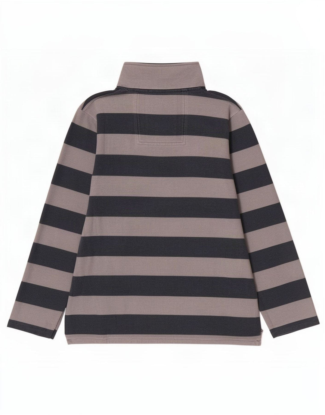 Crew Clothing Hanorac pentru bărbați, cu fermoar și gât, Jumper Medium Gri în dungi