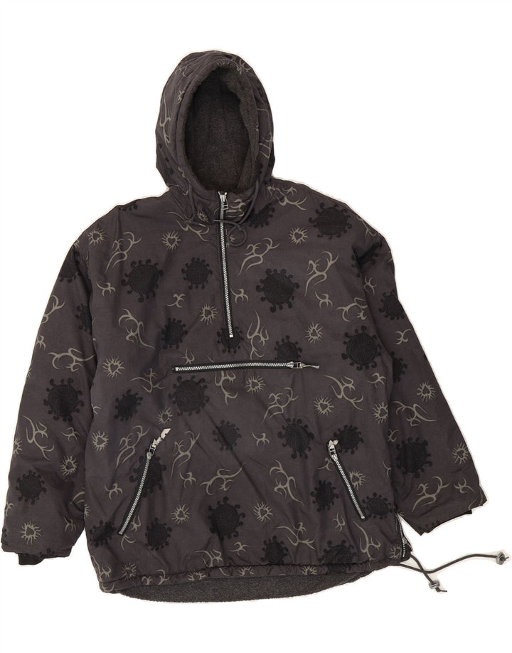 HAUTE ROUTE Boys Oversized Abstract Pattern Anorak Jacket 15-16 Years Grey Vintage Haute Route and Second-Hand Haute Route from Messina Hembry 