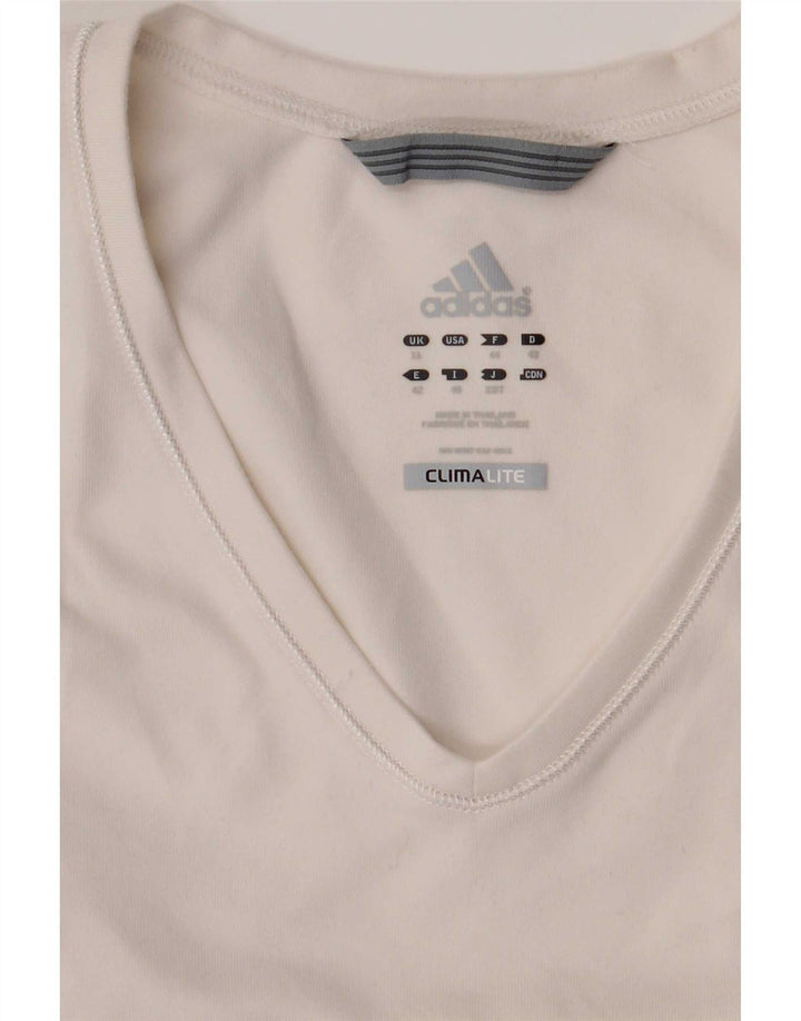 Adidas Climalite Vest Top pentru femei UK 12 Medium White