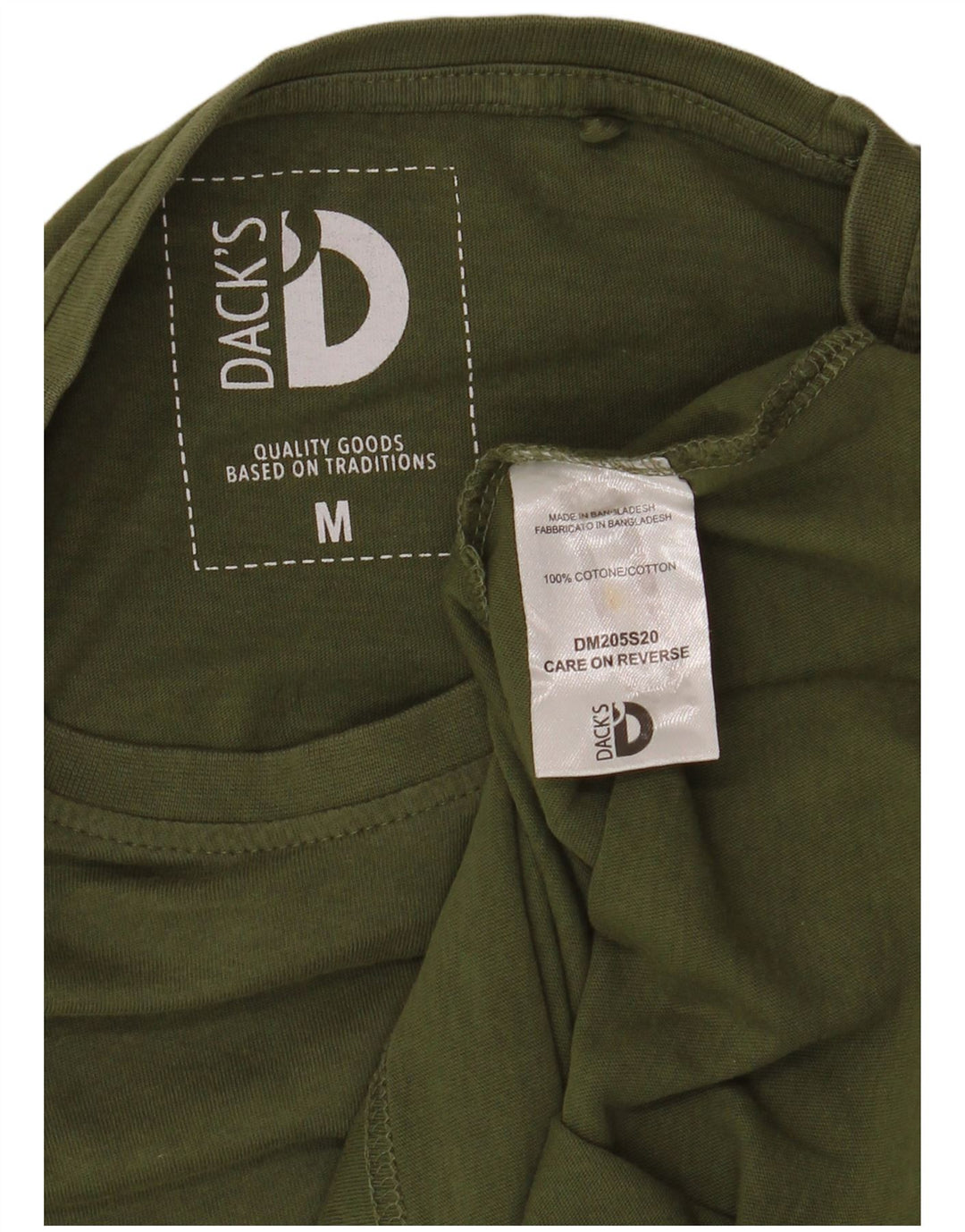 Tricou grafic pentru bărbați Dack's Top Mediu Kaki Bumbac