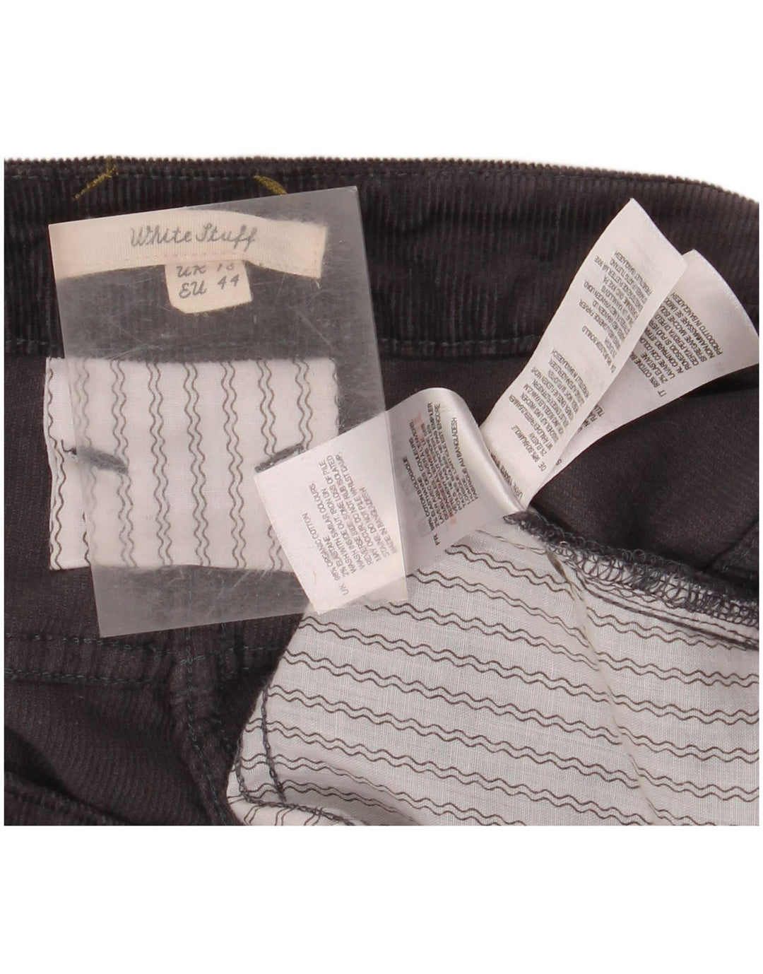 WHITE STUFF Pantaloni drepti din velur pentru bărbați UK 16 Large W32 L32 Bleumarin