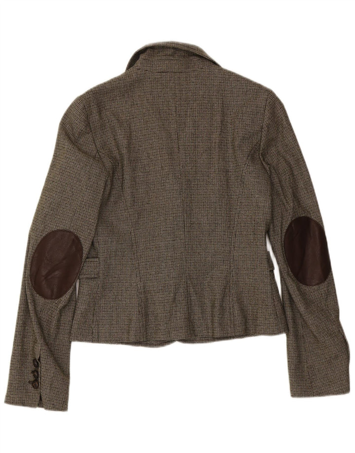 Costum 2 piese Benetton pentru femei IT 44 Medium W32 L31 Green Houndstooth
