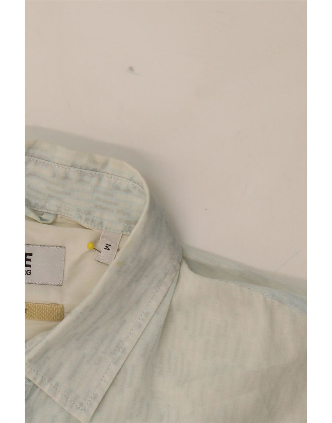 ICEBERG Mens Regular Fit Short Sleeve Shirt Medium Blue Vintage Iceberg and Second-Hand Iceberg from Messina Hembry 