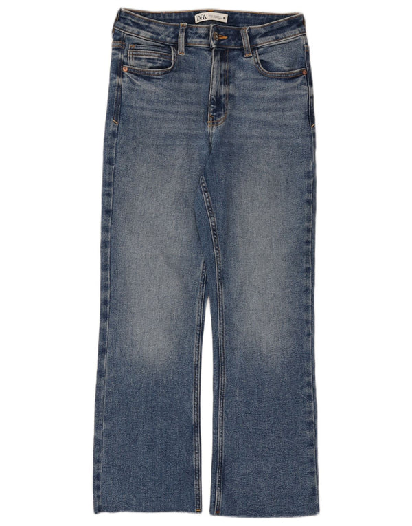 Blugi Drepți Femei Zara EU 36 XS W26 L26 Albastru Bumbac