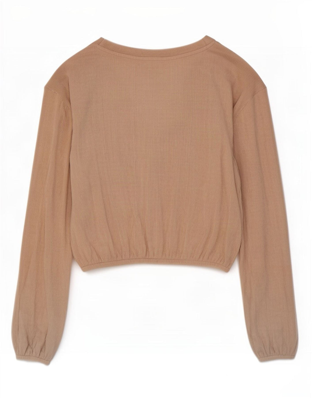 Top cardigan pentru femei Zara UK 16 mare, bej, poliester