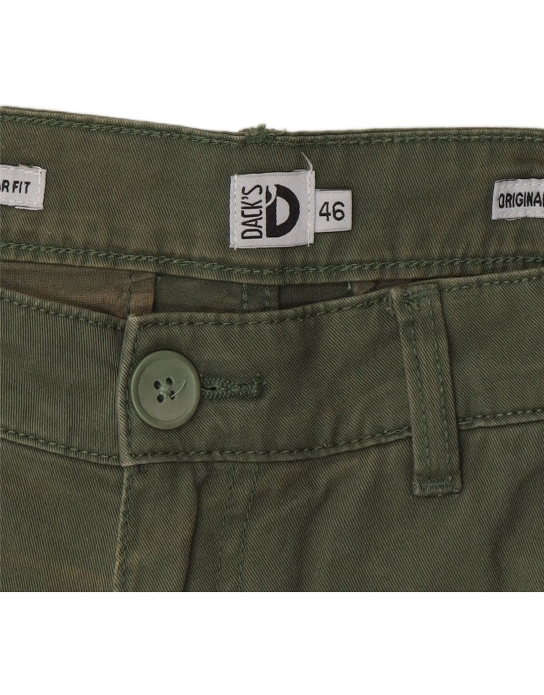 Pantaloni scurți chino pentru bărbați Dack's Regular Fit IT 46 Small W30 Bumbac verde
