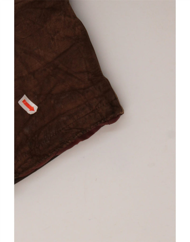 Palton dublu din shearling pentru bărbați VINTAGE IT 54 2XL piele maro