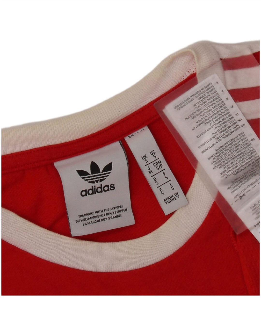 Tricou bărbați ADIDAS Top mic roșu din bumbac