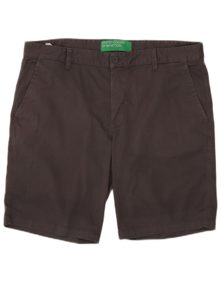 Pantaloni scurți chino pentru bărbați BENETTON IT 54 2XL W42 bumbac gri
