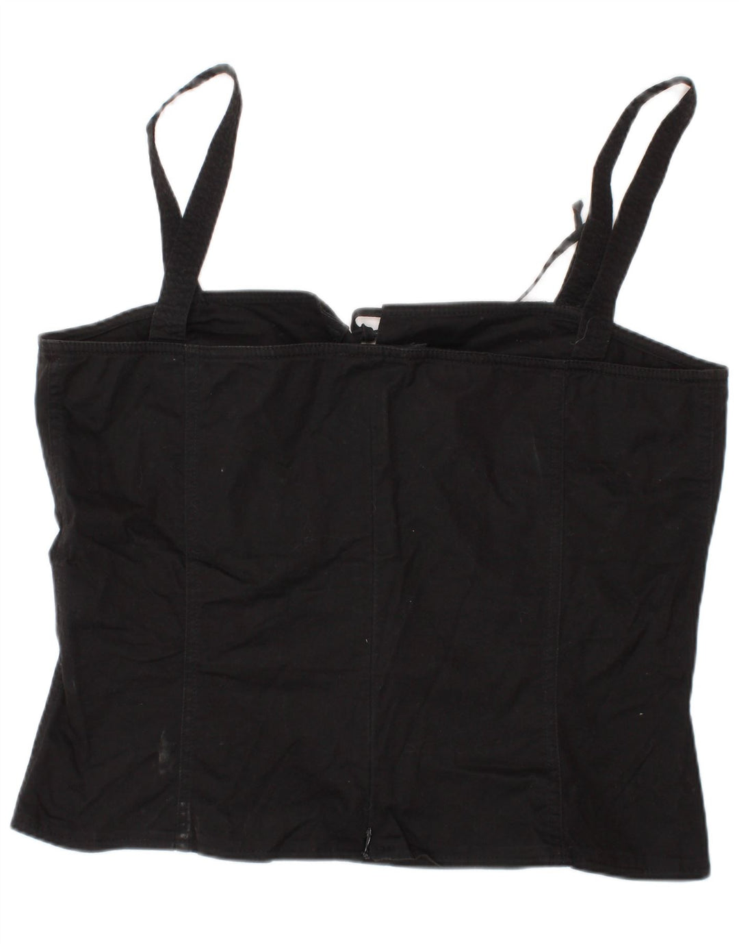 LUISA SPAGNOLI Top Corset Femei IT 46 Mare Bumbac Negru