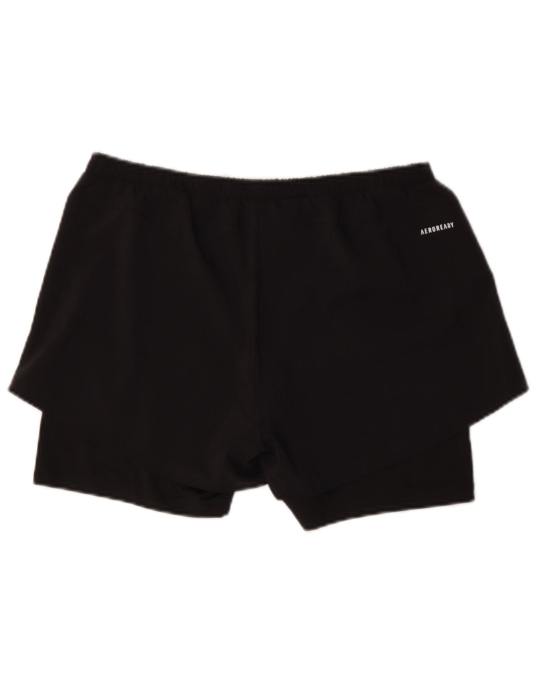 Pantaloni scurți sport Adidas pentru femei UK 12/14 Poliester mediu negru