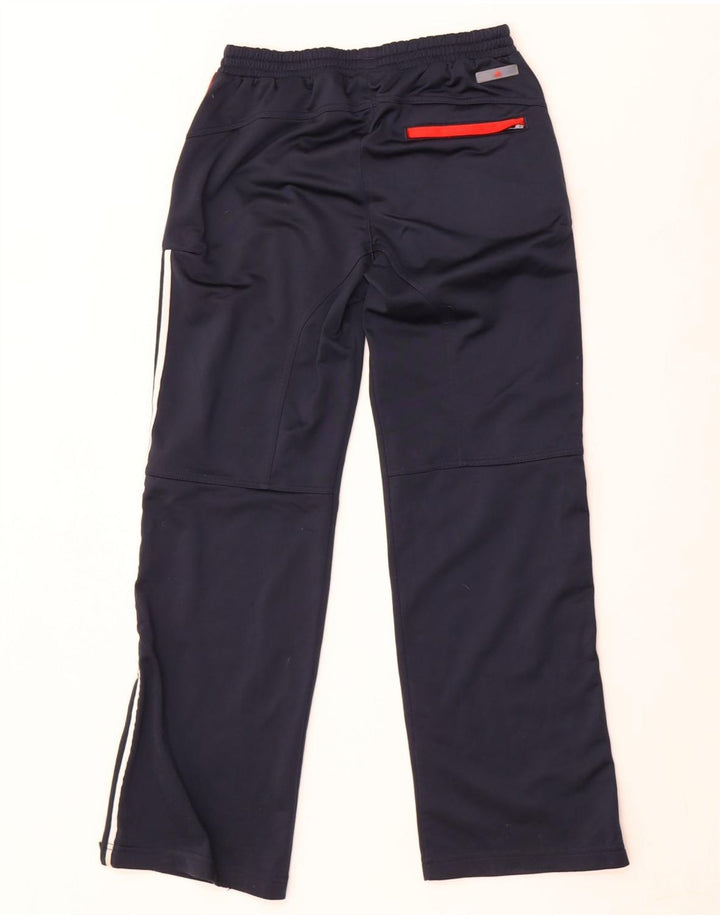 Pantaloni de trening Adidas pentru băieți 11-12 ani, albastru bleumarin, poliester color bloc