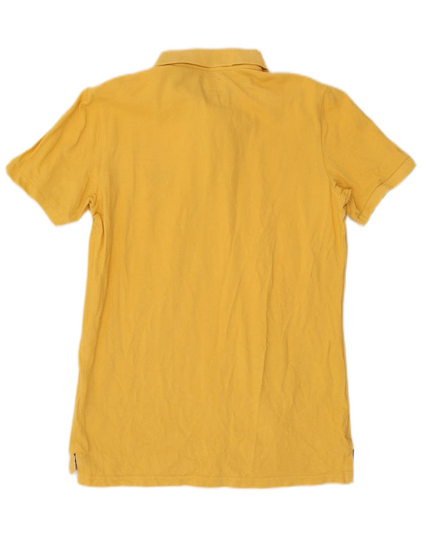 Tricou polo pentru bărbați Superdry, bumbac galben mediu