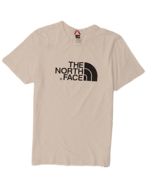 Tricou grafic pentru bărbați The North Face Top mic, alb, bumbac
