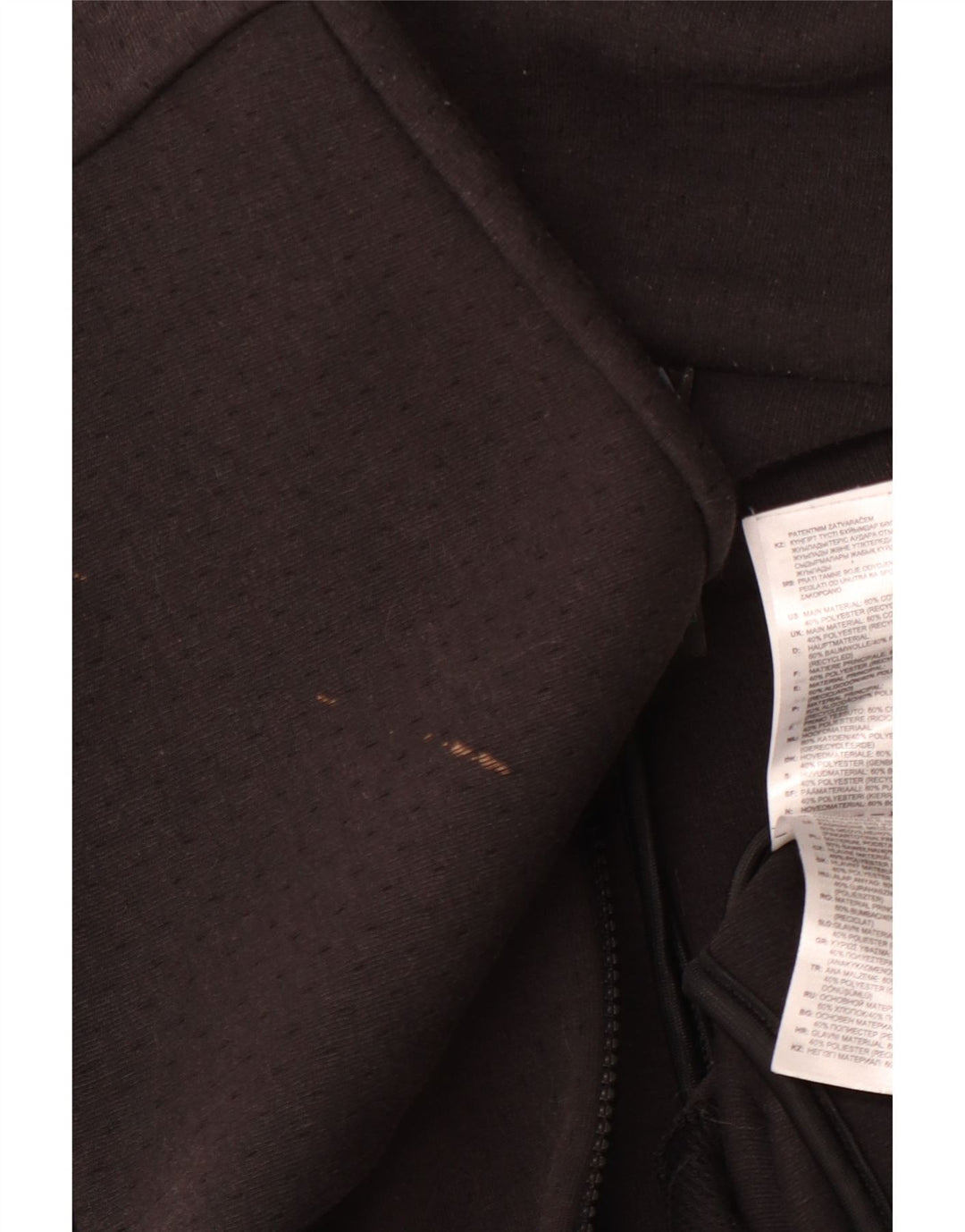 Pulover ADIDAS Primegreen Graphic Zip pentru femei Marea Britanie 12/14 Medium Negru