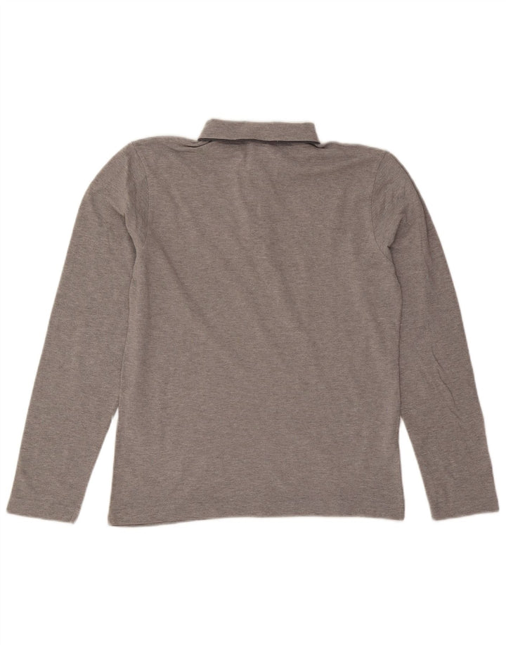 Cămașă polo cu mânecă lungă Calvin Klein pentru bărbați, gri mic