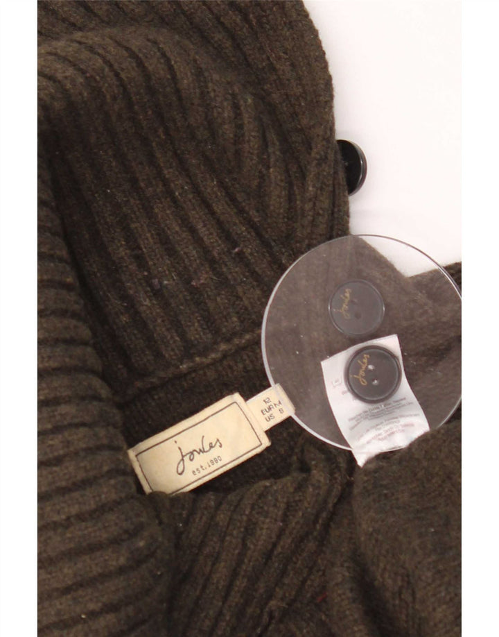Pulover Jumper Crop pentru femei Joules cu gât rulat UK 12 Medium Kaki Lână