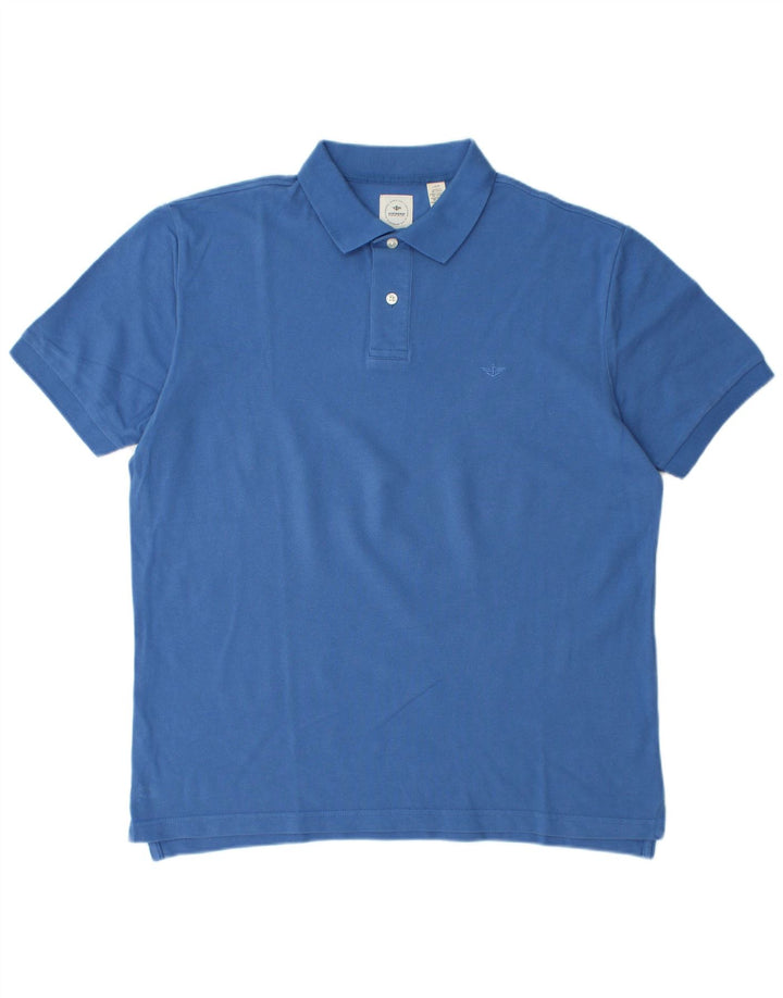 Tricou polo pentru bărbați DOCKERS, mare, albastru, bumbac