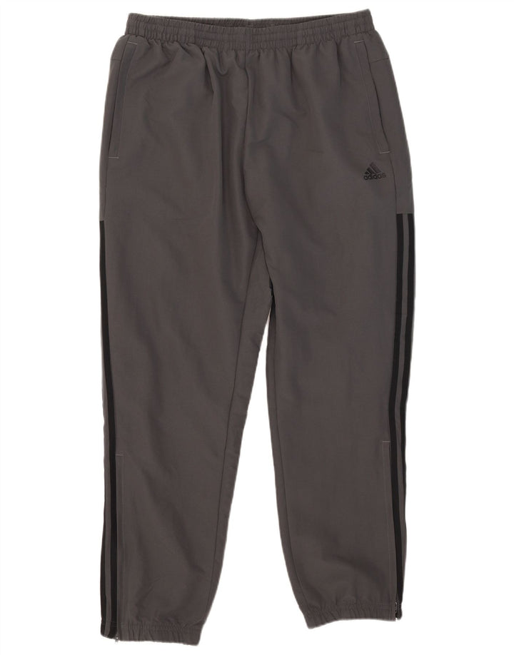 Pantaloni de trening Adidas pentru bărbați Joggeri mari, gri, poliester