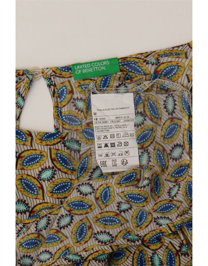 Bluză BENETTON pentru femei cu model abstract, UK 14 Medium Multicolor