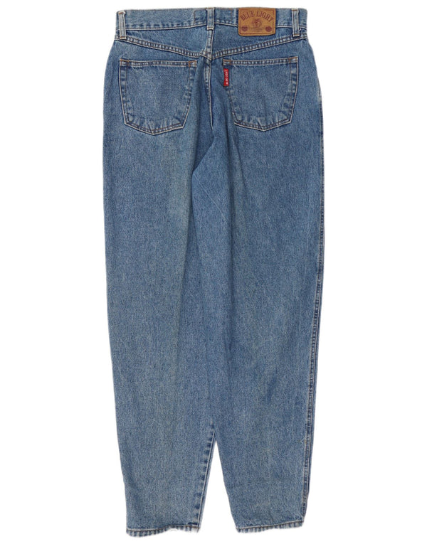 Blugi conici pentru femei VINTAGE cu talie înaltă IT 44 Medium L27 L30 Bumbac albastru