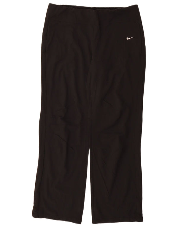 Pantaloni de trening Nike Dri Fit pentru femei UK 14 Poliester mediu negru