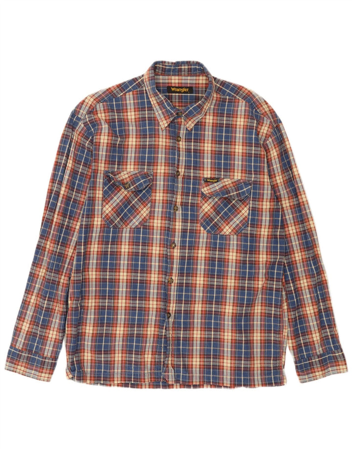 Cămașă de flanel pentru bărbați Wrangler, bumbac cu carouri multicolore