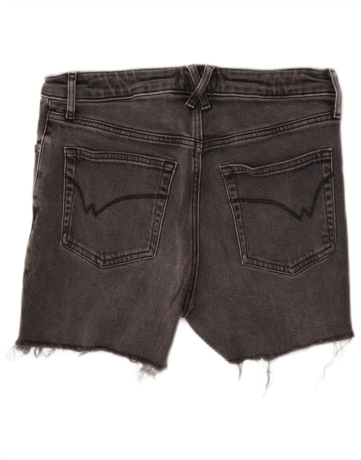 White Stuff Pantaloni scurți din denim pentru femei UK 10 Small W28 Bumbac gri