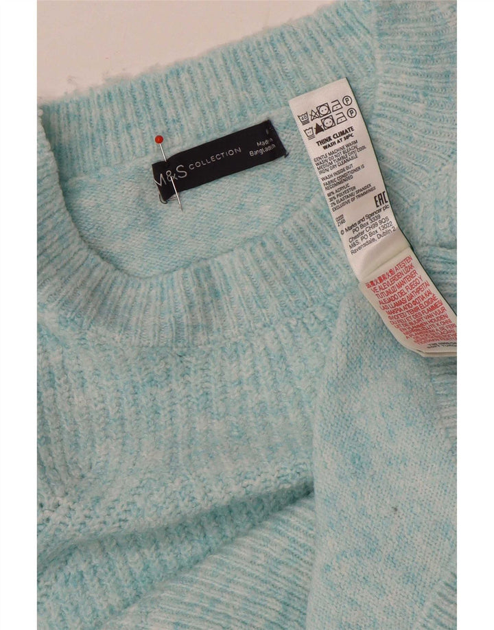 Marks & Spencer Pulover supradimensionat cu gât de barcă pentru femei UK 14 Medium Blue