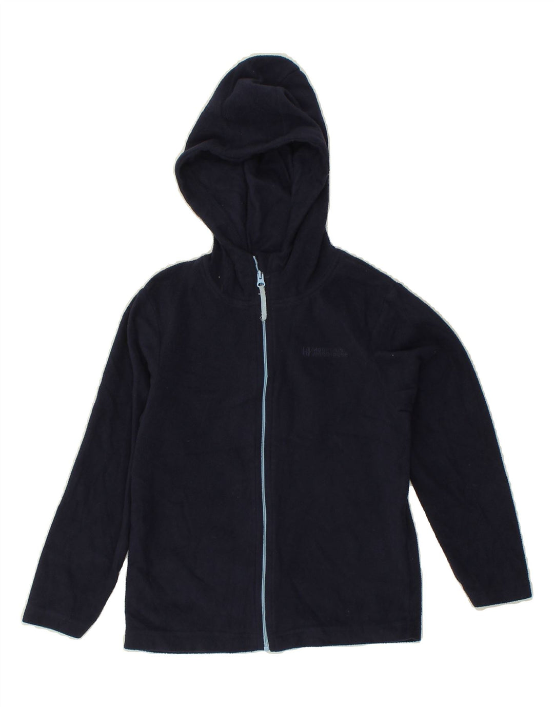 MOUNTAIN WAREHOUSE Boys Hooded Fleece Jacket 7-8 Years Navy Blue Polyester Vintage Mountain Warehouse and Second-Hand Mountain Warehouse from Messina Hembry 