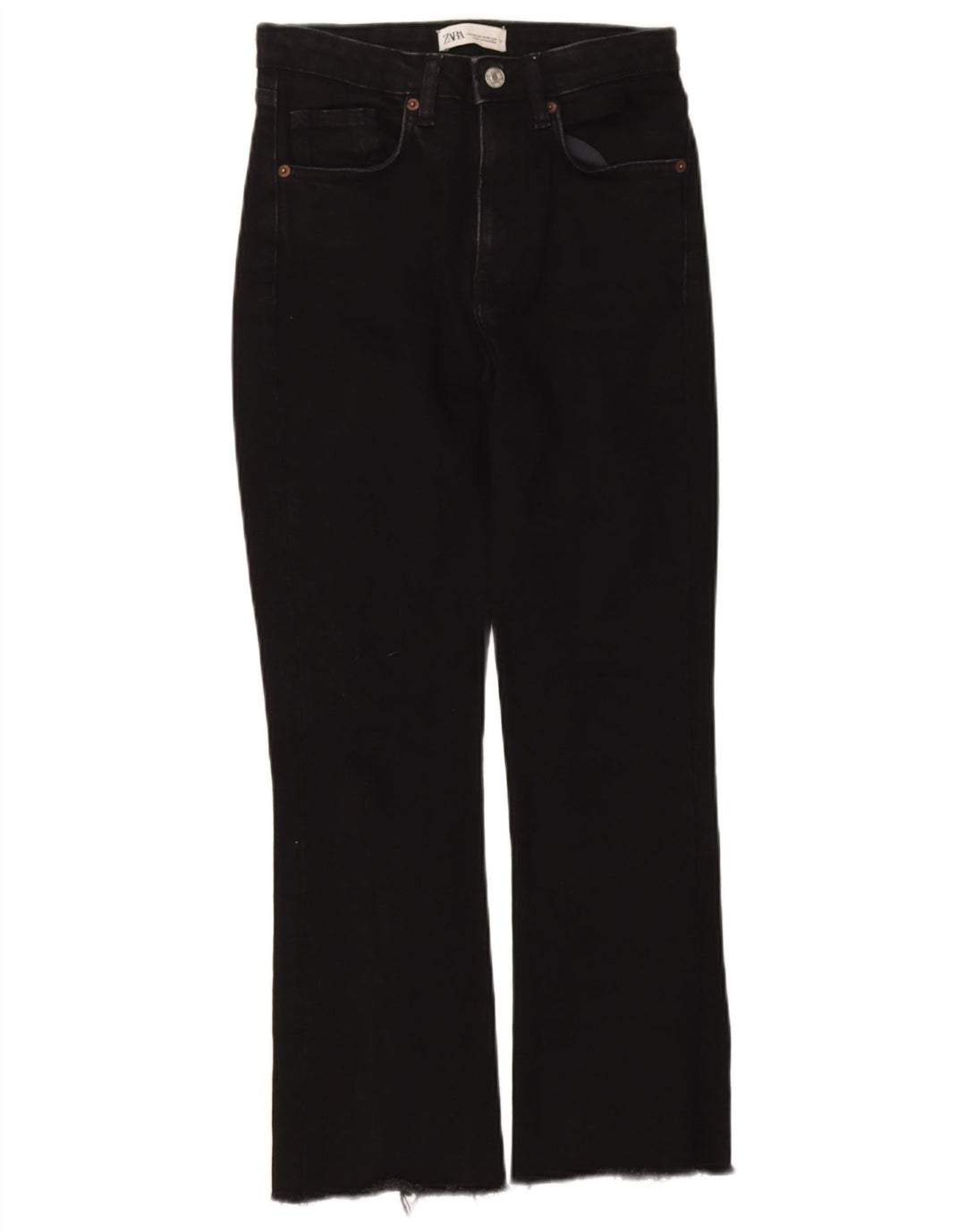Blugi Bootcut pentru femei Zara EU 34 2XS W24 L26 Negri