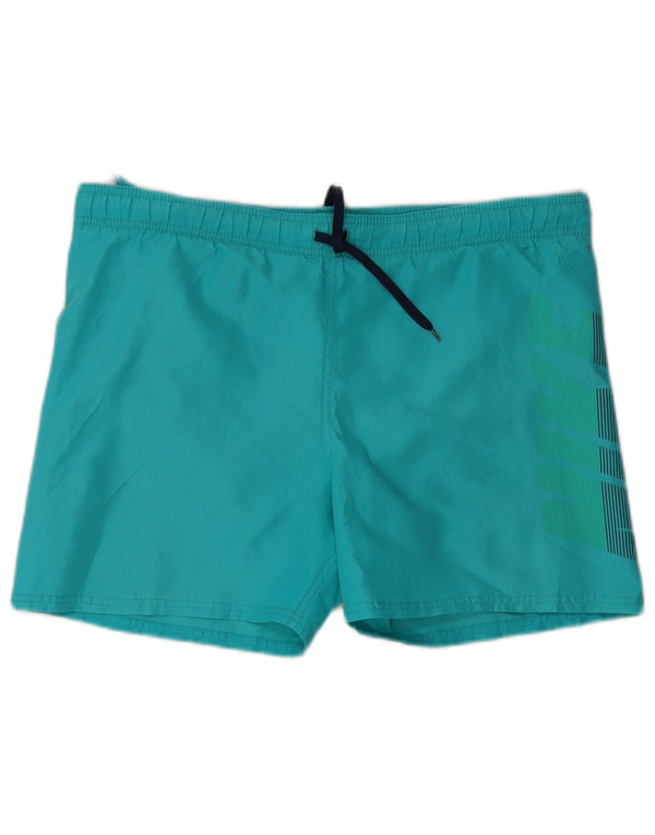 Pantaloni scurți de înot grafic Nike pentru bărbați, poliester albastru mediu
