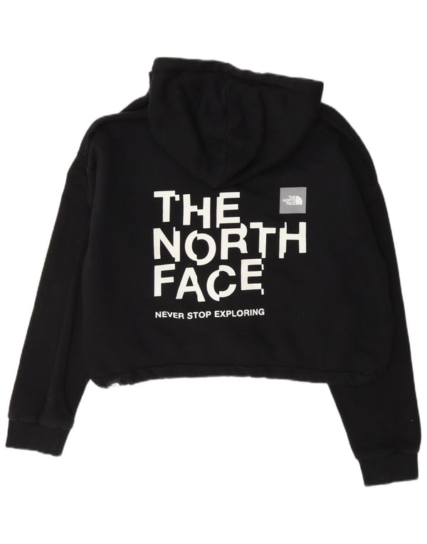 Jumper The North Face Crop Graphic Hoodie pentru femei UK 18 XL Negru