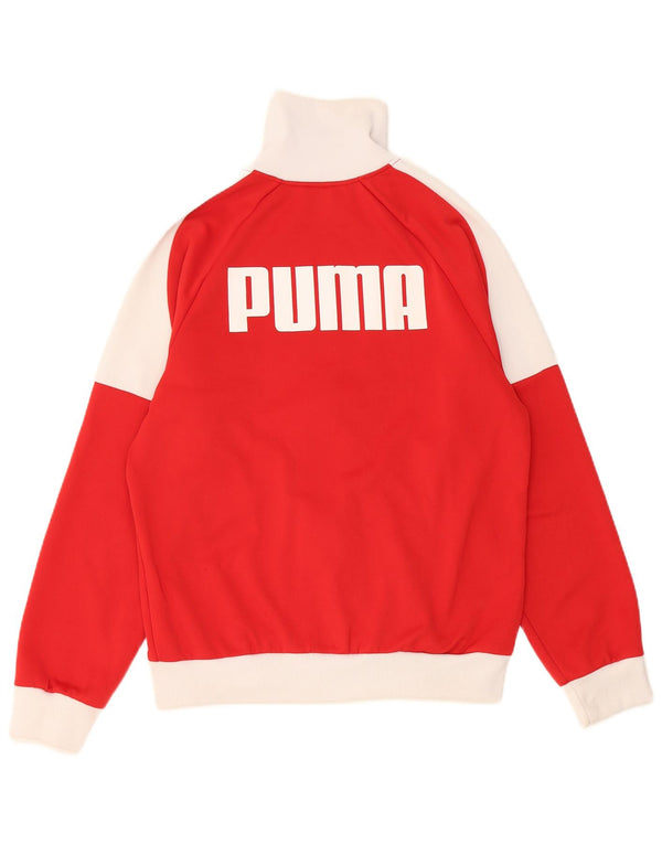 Jachetă de trening cu grafic Puma pentru fete 15-16 ani, roșu, color block
