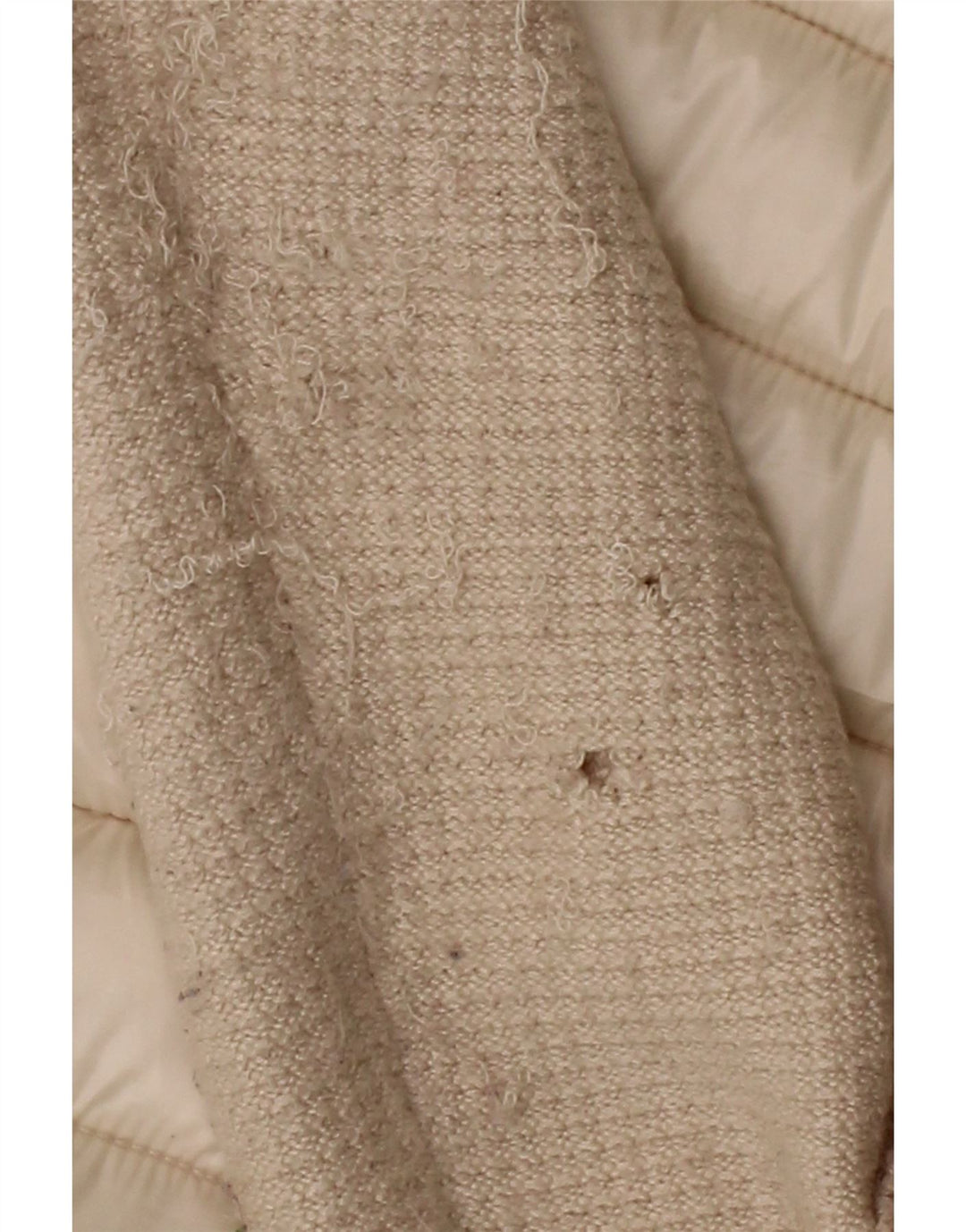 CALVIN KLEIN Womens Padded Jacket UK 14 Medium Beige Polyester Vintage Calvin Klein and Second-Hand Calvin Klein from Messina Hembry 