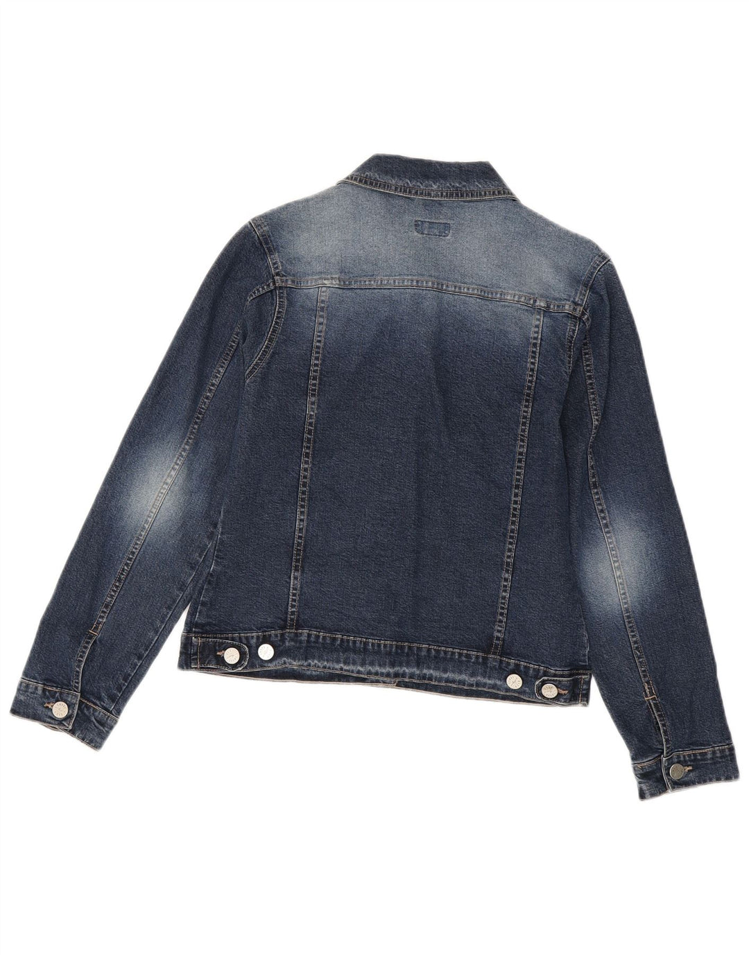 Jachetă de blugi vintage pentru femei UK 10 Small Blue Bumbac