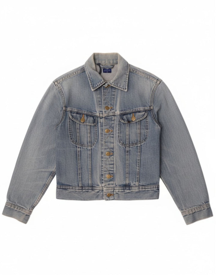 Jachetă Lee pentru femei Crop denim UK 12 Medium Blue